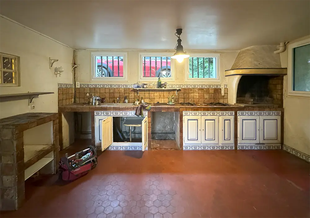 cuisine du corps de ferme avant rénovation