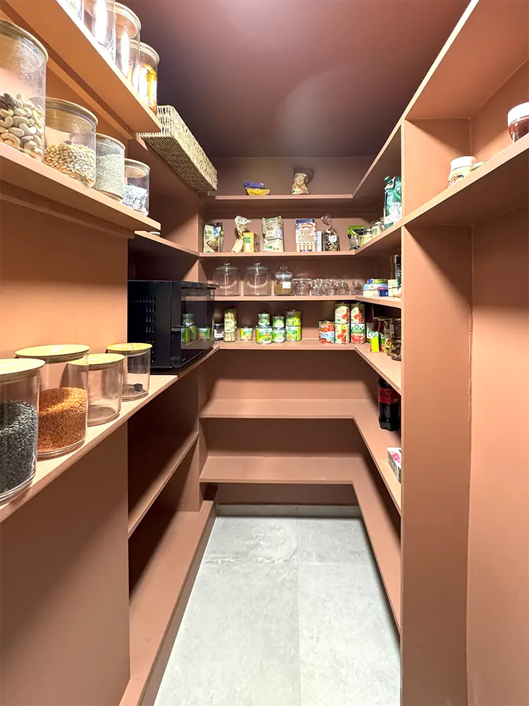 cellier cuisine après rénovation