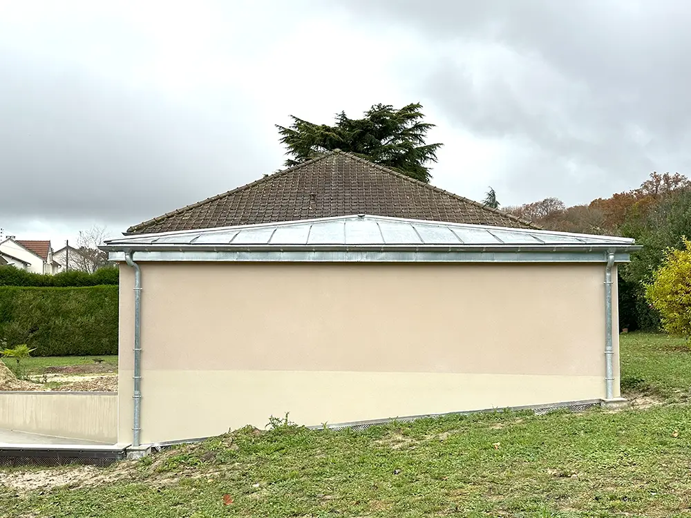vue sur le stationnement après restructuration
