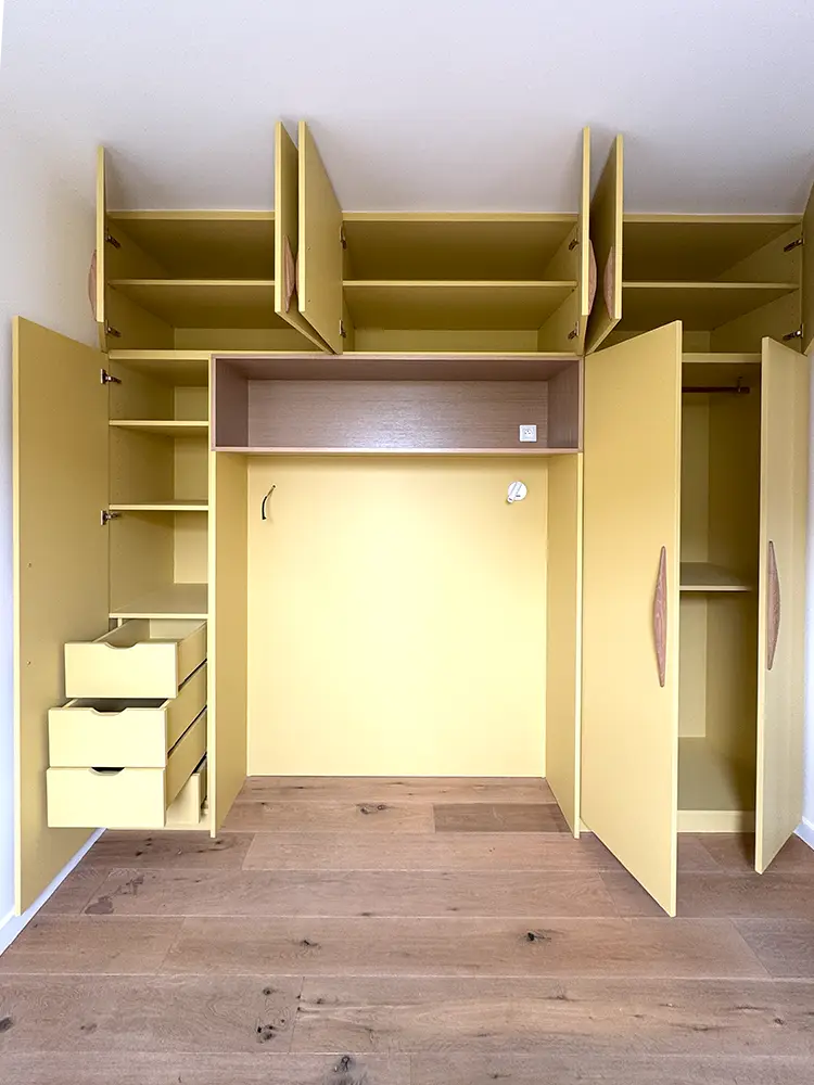 création meuble sur mesure chambre morainvilliers