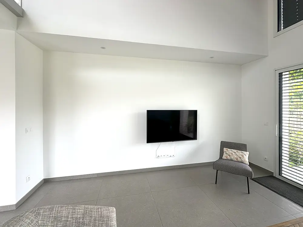 le salon avant la création du mobilier sur mesure