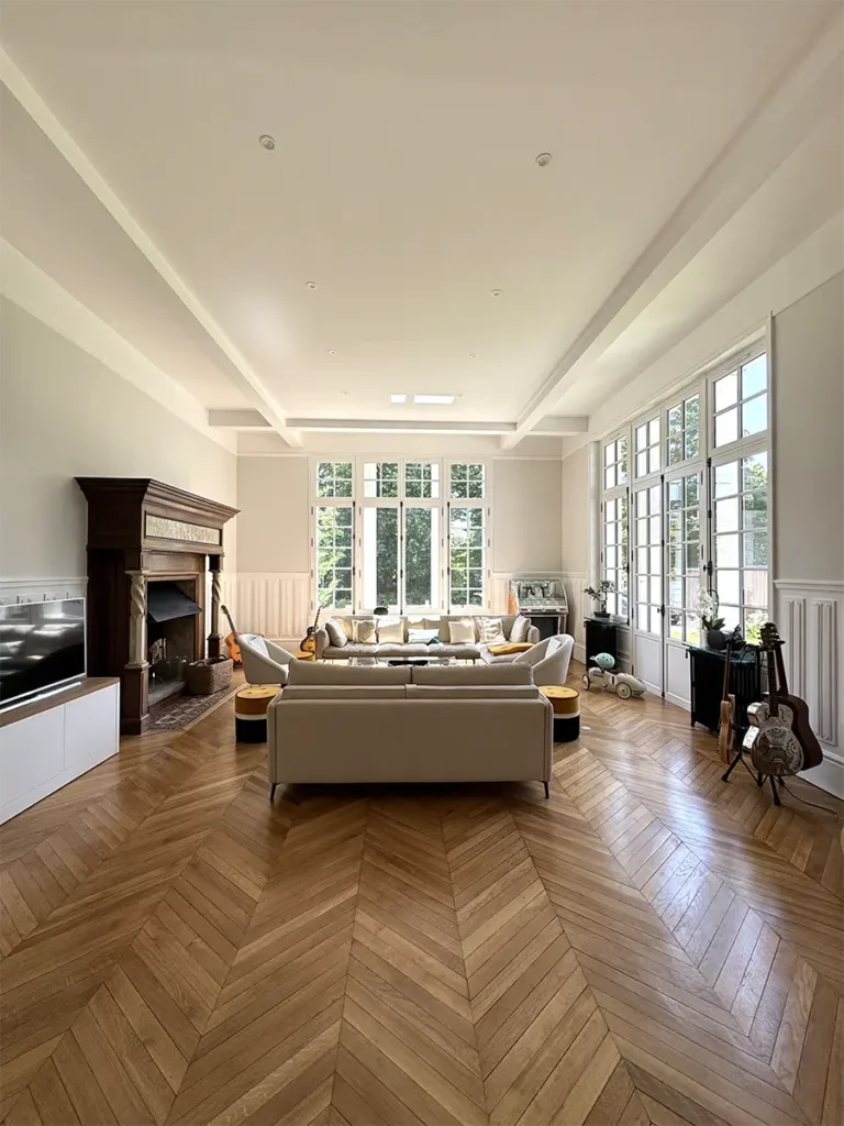 vue sur salon villa