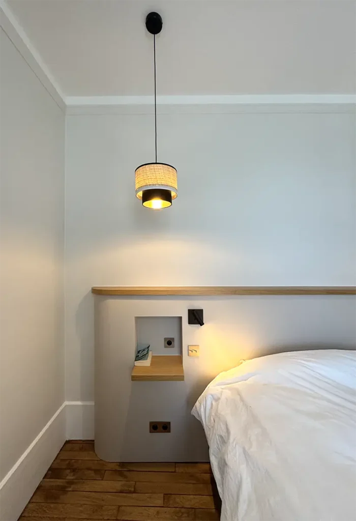 zoom tête de lit villa