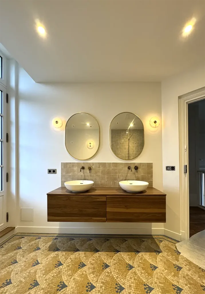 double vasque villa anglo normande