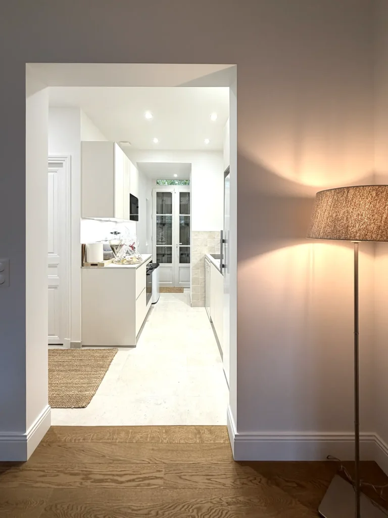 vue sur cuisine après rénovation