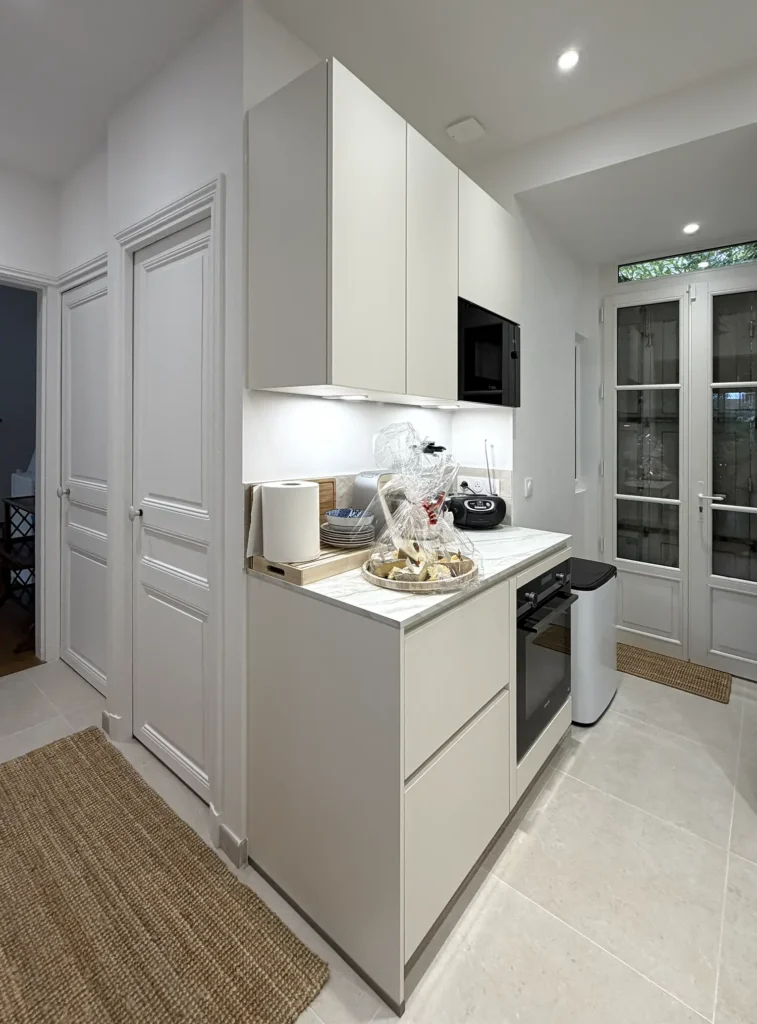 cuisine après rénovation meulière