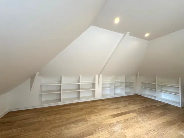 rangements dans les combles après rénovation