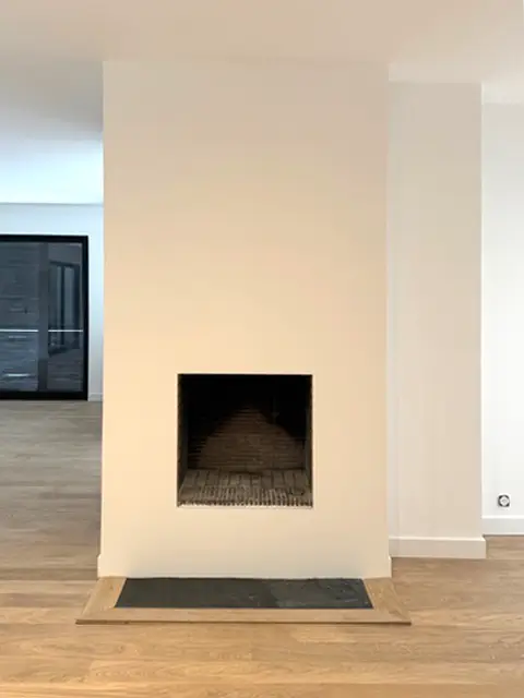 cheminée après rénovation maison individuelle marly le roi