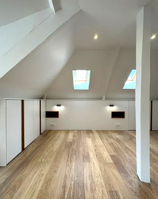 les combles aménagés après la rénovation