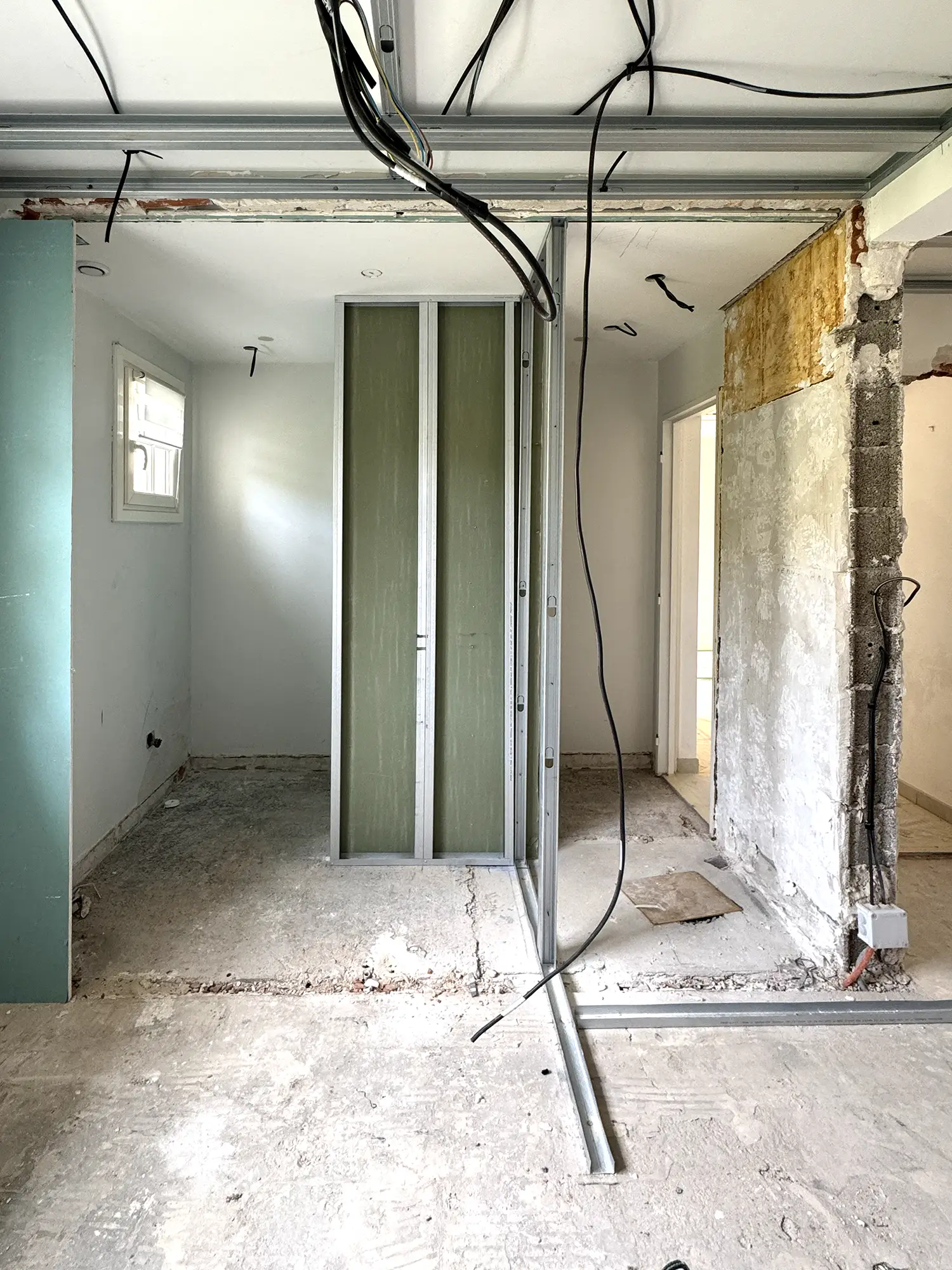 pendant les travaux